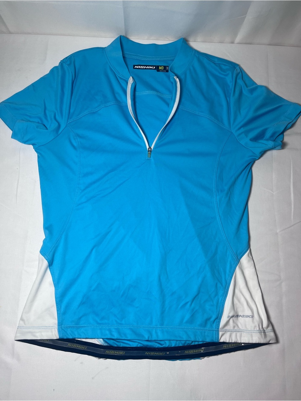 Nishiki Women's Short Sleeve Cycling Top in Bright Blue
